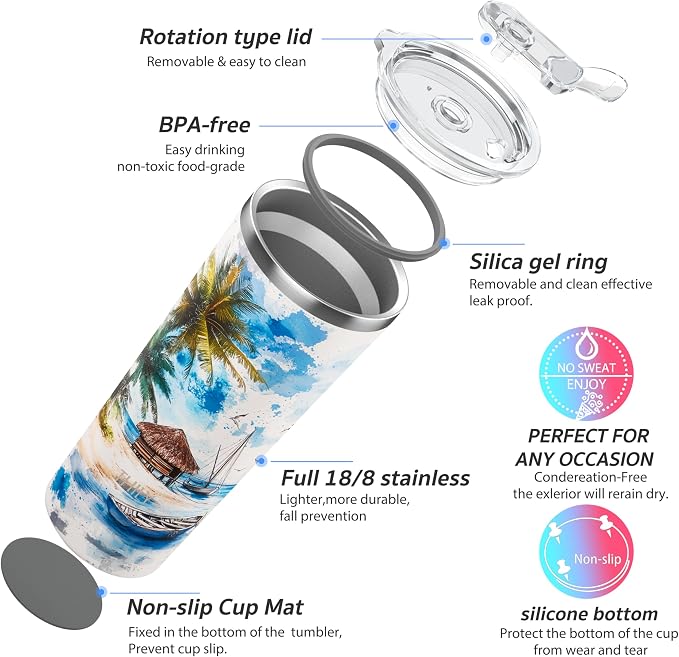 THILY Vacuum Insulated Stainless Steel Tumbler Travel Mug 26 oz Coffee Cup - Image 4