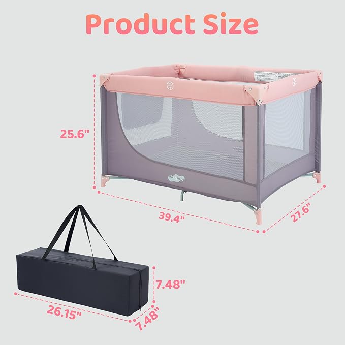 Pamo Babe Portable Crib Mattress Baby Playards - Image 2
