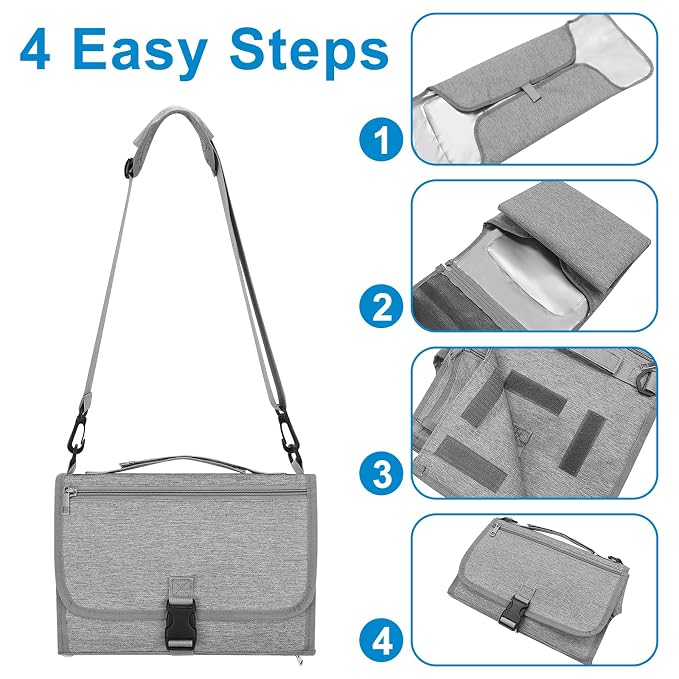 Accmor Portable Diaper Changing Pad, Waterproof Travel Baby Changing Mat - Image 6