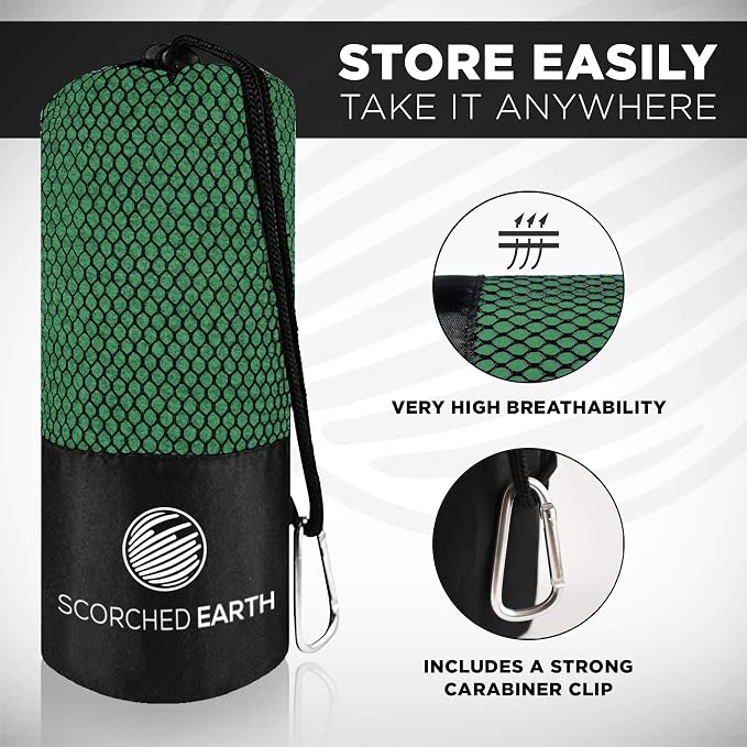 ScorchedEarth Microfiber Travel & Sports Towel Set - Image 3