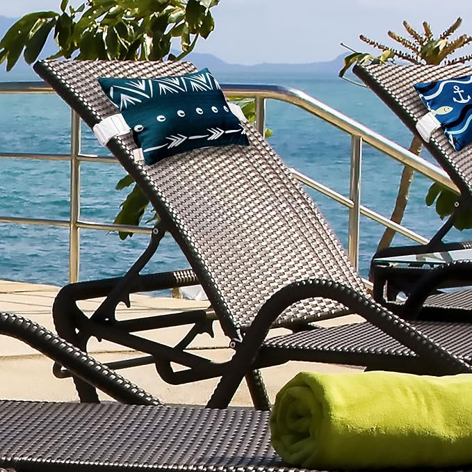 Lounge Chair Head Resting Pillows, Aderonideck Chair Head Waterproof Pillows - Image 3