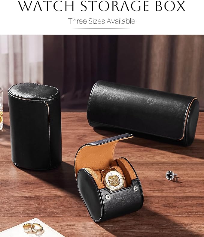 Homde Travel Watch Box Leather: Traveling Case - Image 5
