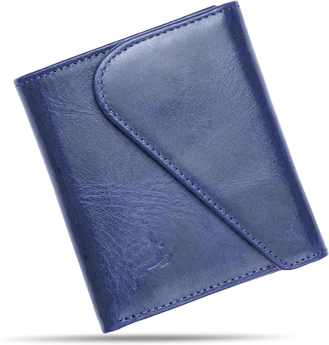 Leather RFID Wallet for Men, Slim Leather Mens Wallet, Handcraft Men's Wallets by Deerhandmade