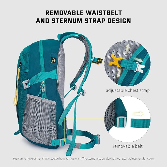 SKYSPER Small Hiking Backpack, 20L Lightweight Travel Backpacks Hiking Daypack - Image 3