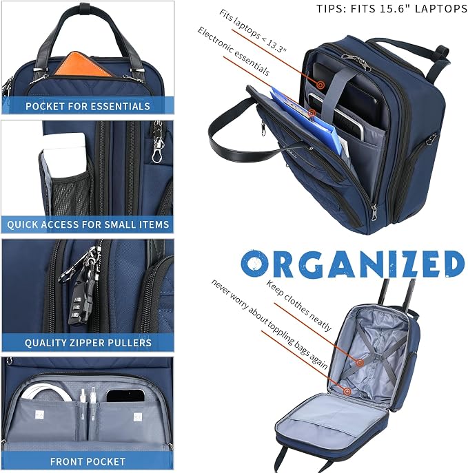 KROSER Carry On Underseat Multi-functional, 16-inch Underseater Lightweight - Image 4