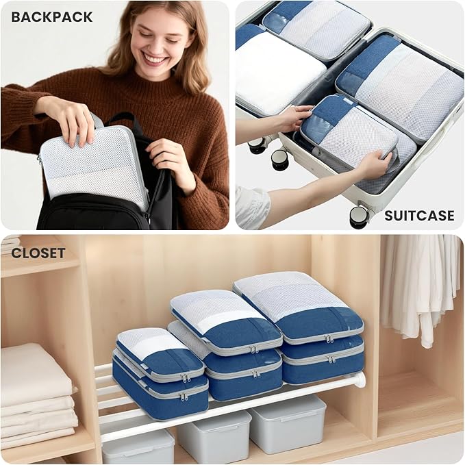 8 Set/6 Set/4 Set Compression Packing Cubes - Image 7