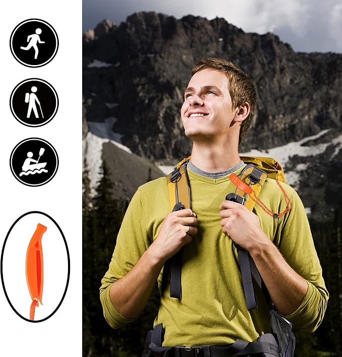 JULBEAR 6PCS Safety Survival Whistles - Image 5