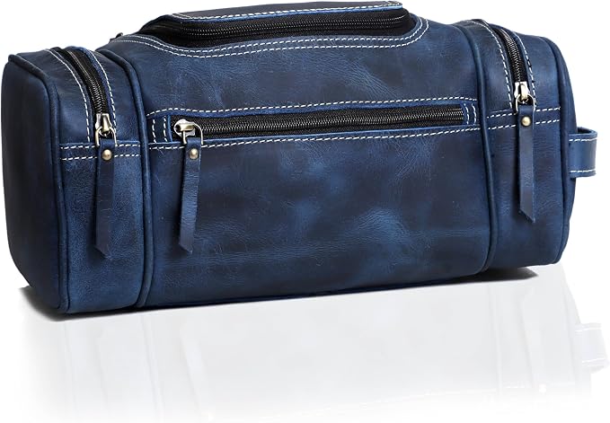 VC VINTAGE COUTURE Leather Toiletry Bag - Image 6