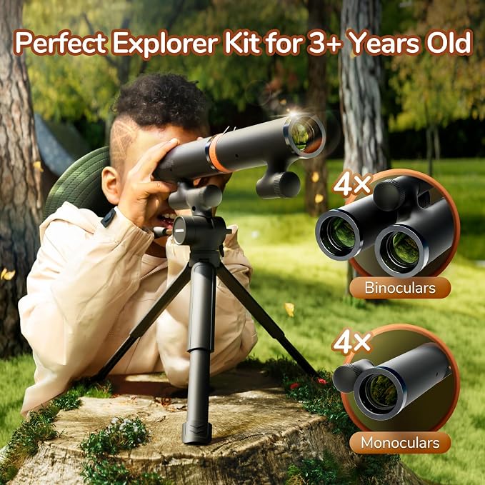 Science Can Binoculars for Kids & Beginners - 3 in 1 Portable Telescope - Image 5