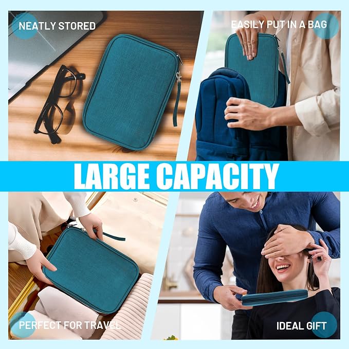 Travel Cable Organizer Bag, Electronics Organizer Tech Pouch - Image 7