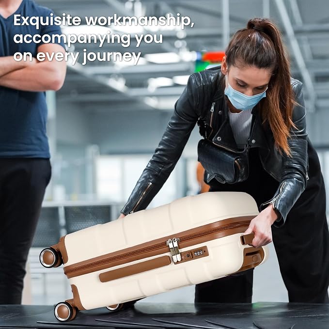 Luggage Sets 3 Piece with Spinner Wheel, Hardside Suitcase Set with TSA Lock - Image 6