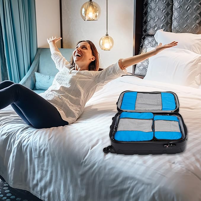 TravelWise Luggage Packing Organization Cubes 5 Pack, 2 Small, 2 Medium - Image 7