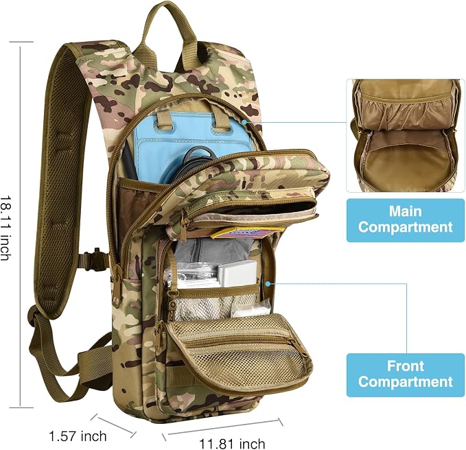GENILU Tactical Hydration Backpack - Image 4