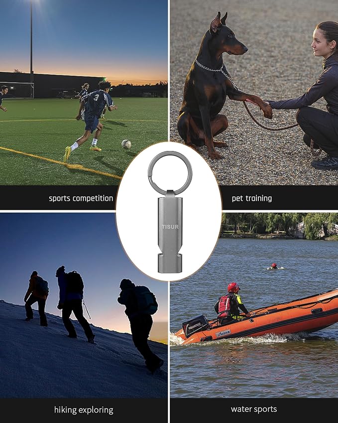 TISUR Loud Emergency Whistles, 130db+ Lifeguard Safety Whistle Keychain - Image 6