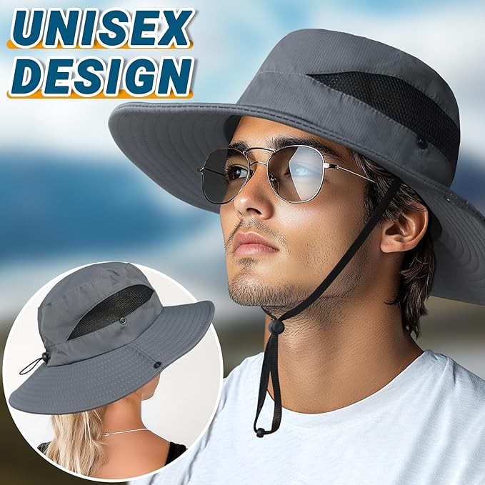 NPQQUAN Ponytail Sun Bucket Hats - Image 2
