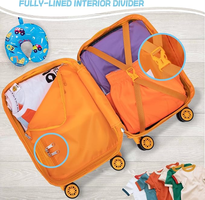 Kid’s Luggage Set 5 Piece Suitcase Set 16’’ Hardside Luggage - Image 5