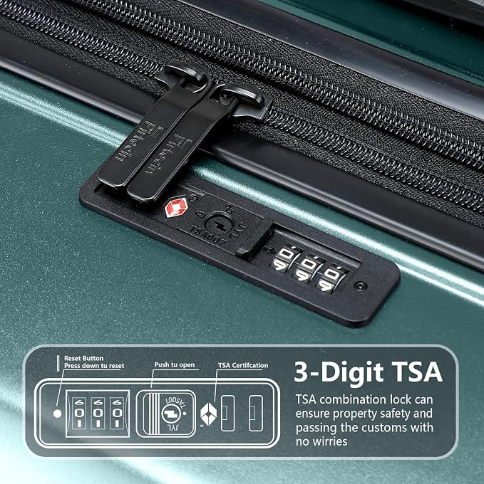 20 Inch Lightweight Expandable Carry On Luggage, PC Hardside Suitcase - Image 6