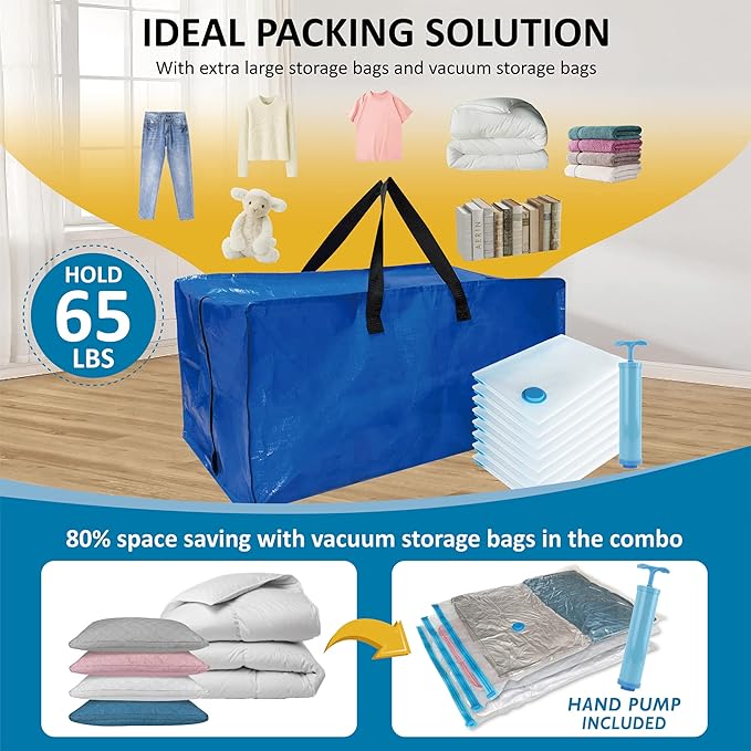 16 Pack Heavy Duty Extra Large Moving Bags - Image 3