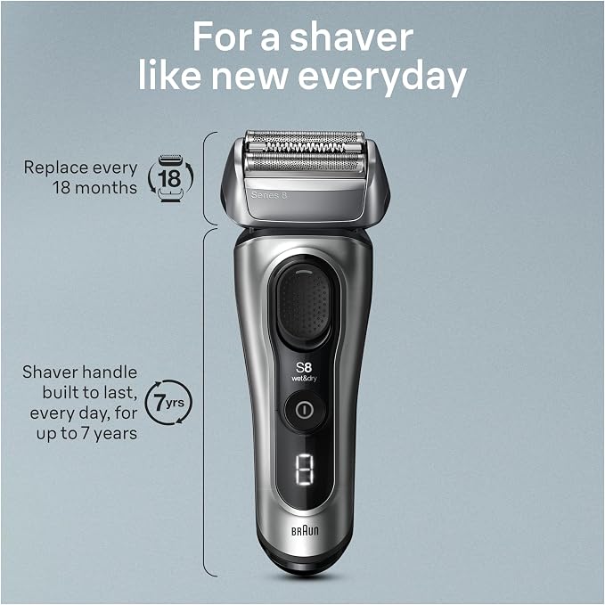 Braun Series 8 Electric Razor for Men, - Image 7