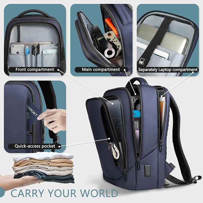 hk Laptop Backpack for Men - Image 3