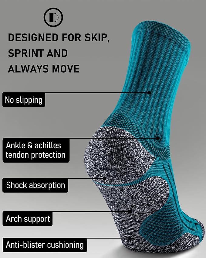 Elite Cushioned Compression Mid-crew Socks 4-Pack - Image 3