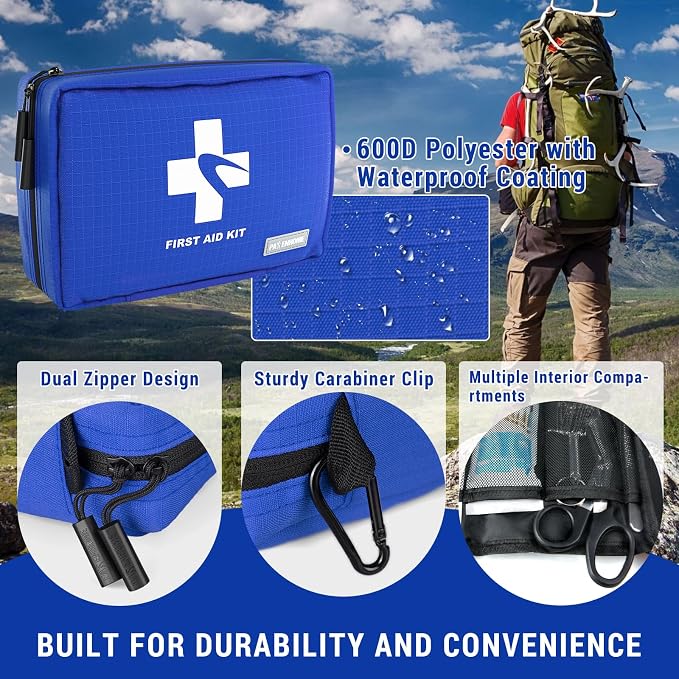 300 PCS First Aid Kit for Home, Businesses, Sports & Outdoor, Premium - Image 3