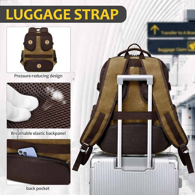 Travel Laptop Backpack 17.3 inch XL Computer Backpack - Image 6