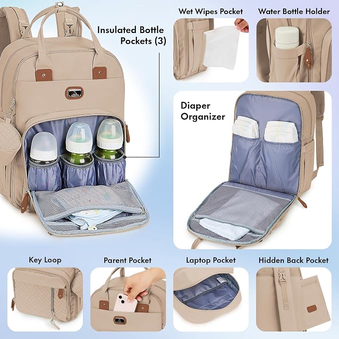 Dikaslon Diaper Bag Backpack - Image 3