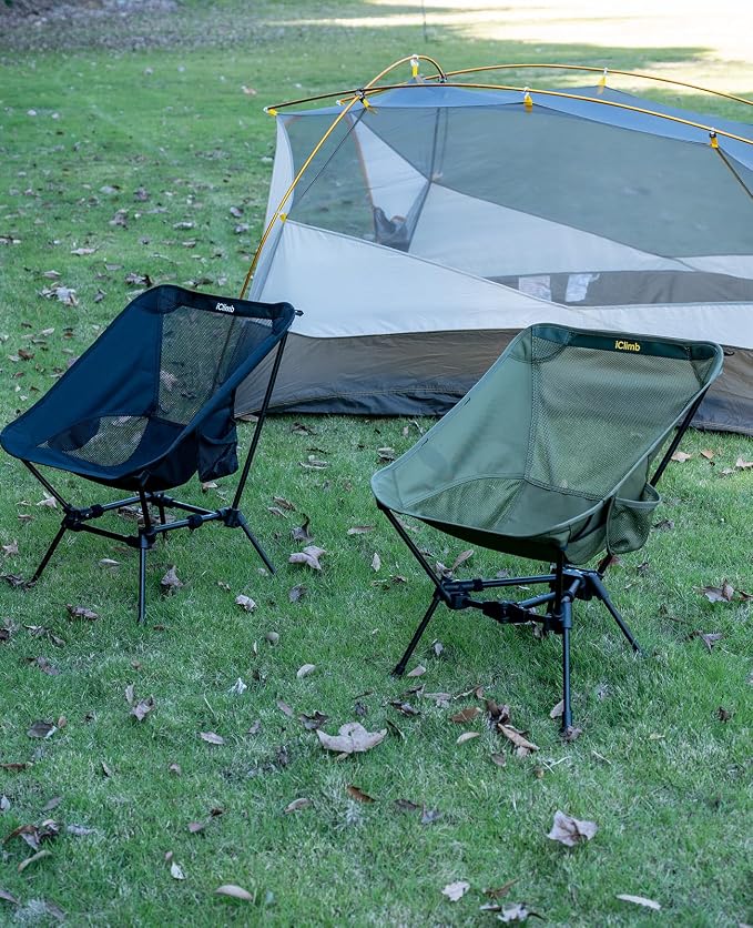 iClimb Ultralight Compact Camping Folding Beach Chair - Image 2