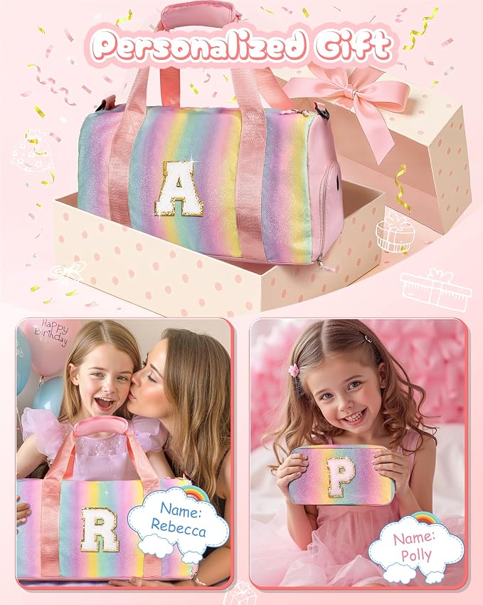 Gifts for 3 4 5 6 7 8 9 Year Old Girls-Girl Gym Bag - Image 2