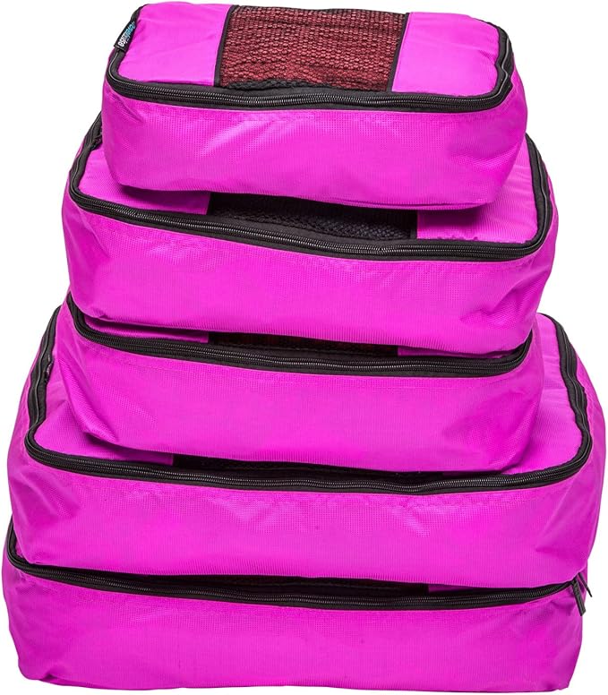 TravelWise Luggage Packing Organization Cubes 5 Pack, 1 Small, 2 Medium - Image 2
