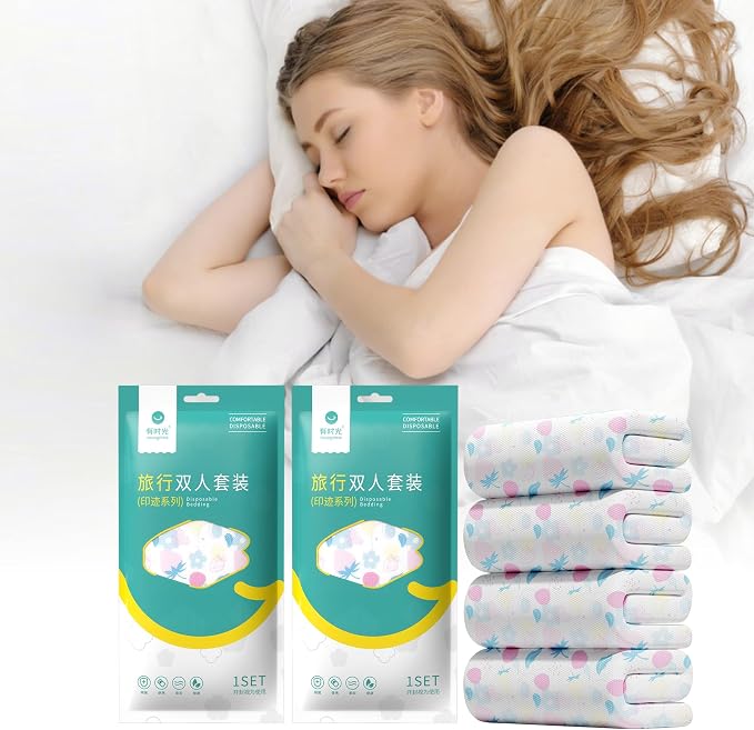 YOUNGTIME Disposable Sheets for Travel, Portable Bedspread Disposable Bedding by YOUNGTIME