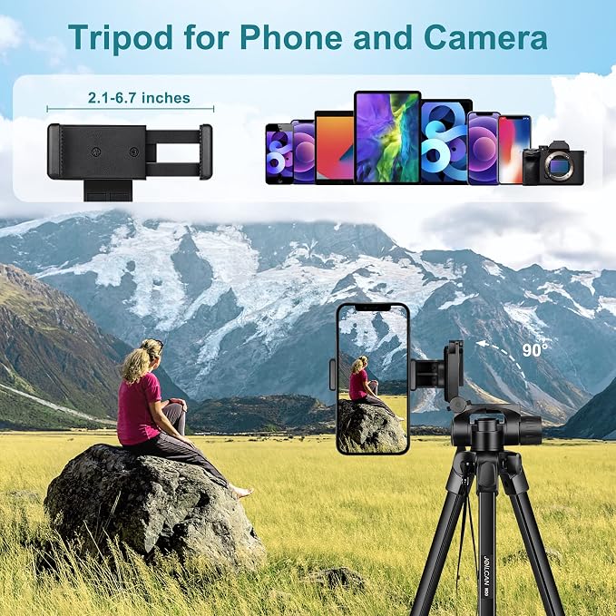 JOILCAN Phone Tripod, Travel Floor Tripods Compatible - Image 4