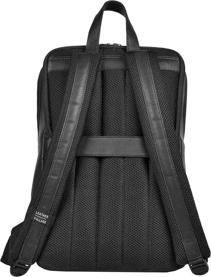LEATHER VILLAGE Leather Laptop Backpack - Image 8