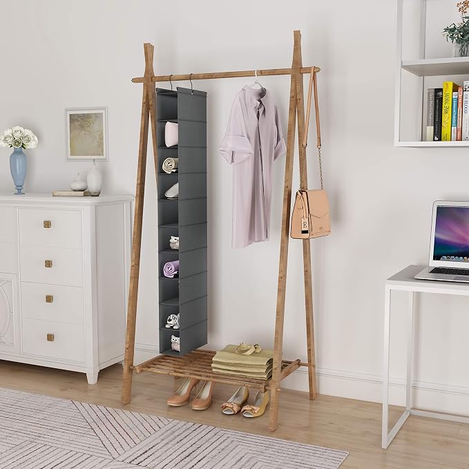MAX Houser 10-Shelf Hanging Shoe Shelf Organizer, Hanging Shoe Storage - Image 6
