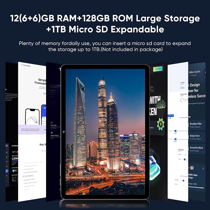 Android 15 Tablet, 11 Inch Tablets - Image 4
