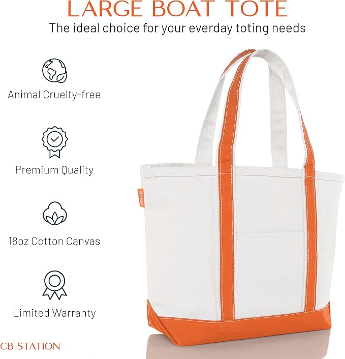 CB STATION Medium Classic Canvas Tote Bag - Image 2