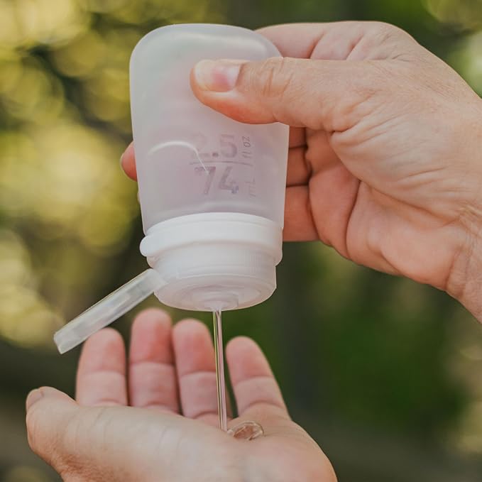 humangear GoToob+ 3-Pack | Refillable Silicone Travel Bottle | Locking Lid | - Image 6