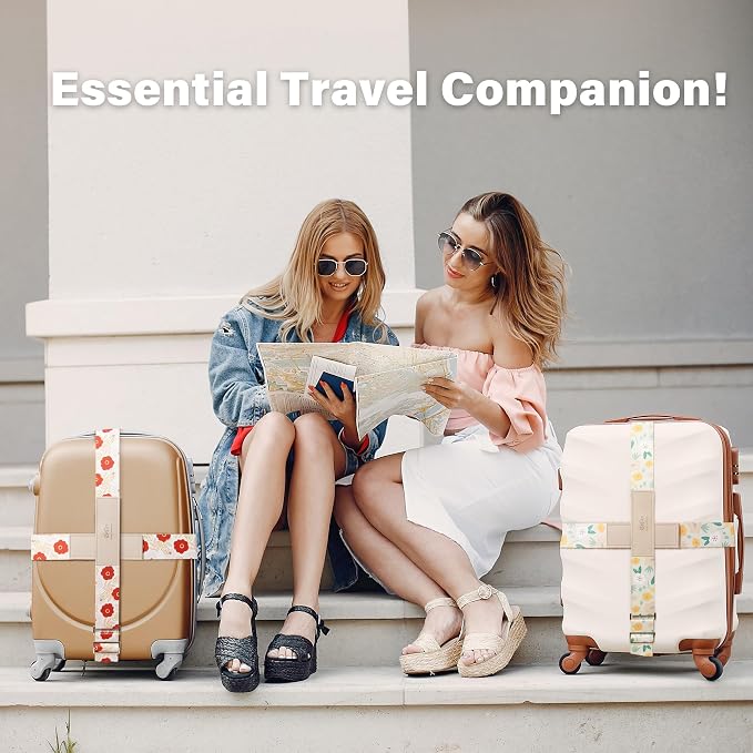 Luggage Straps for Suitcases, Adjustable Luggage Elastic Belt, Travel - Image 8