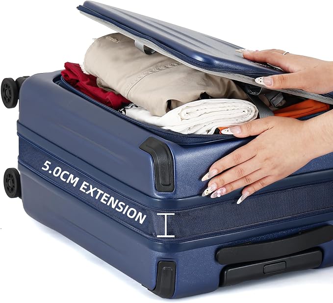 29 Inch Luggage, Top Opening Airline Approved ABS+PC Hard Shell Suitcases - Image 8