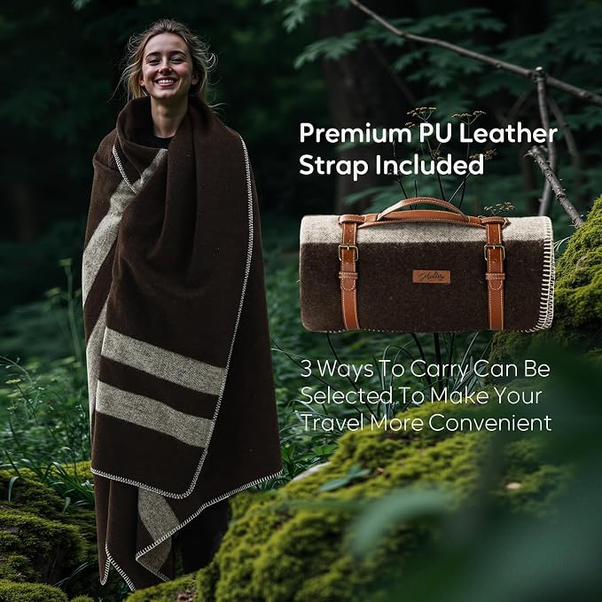 100% Wool Blanket, Military Wool Blanket, Sporting Events, Survival Kits - Image 4