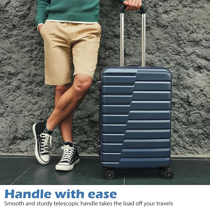 Coolife Larage Luaggage Hardside Expandable Suitcase - Image 2