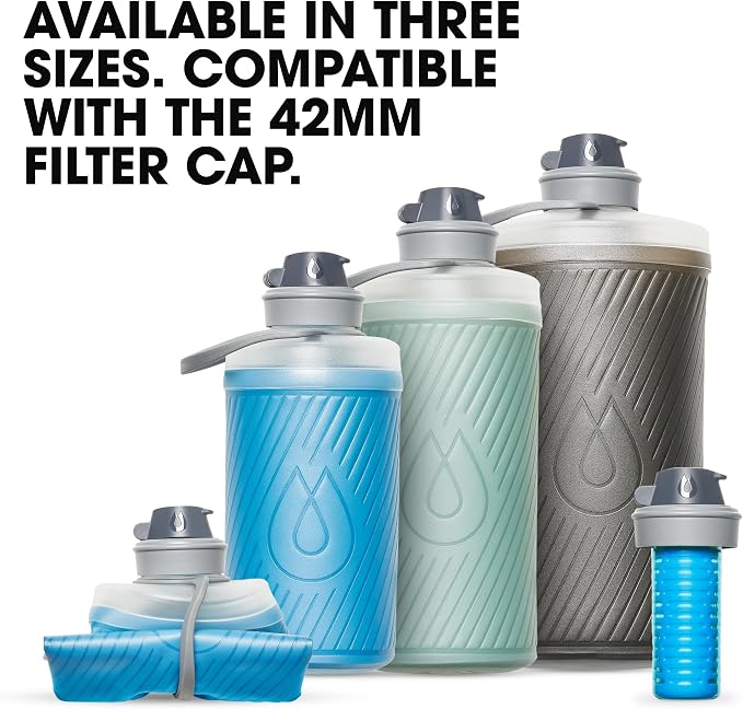 HydraPak Flux - Collapsible Backpacking Water Bottle - BPA Free, Ultra Light - Image 6