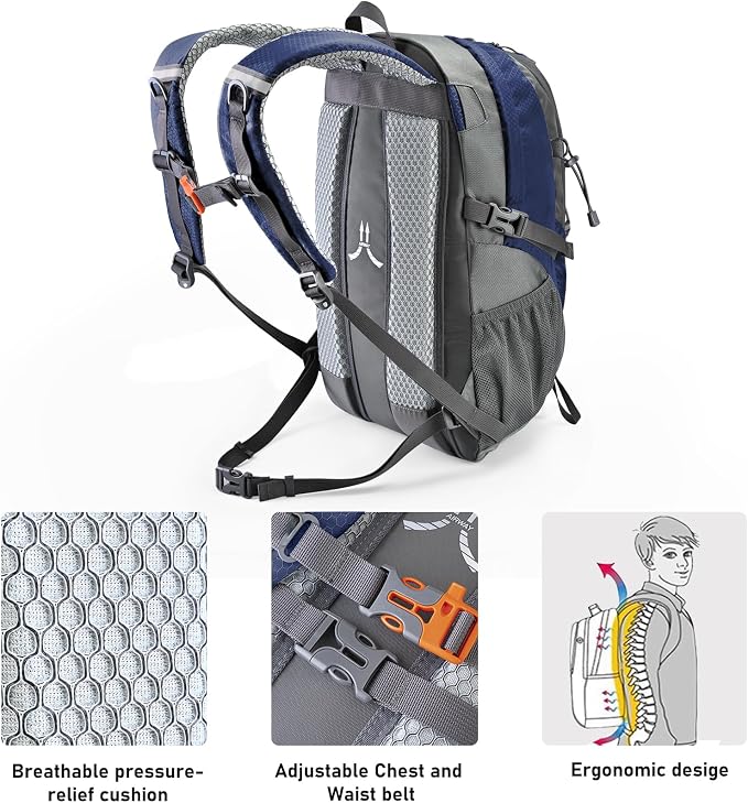 N NEVO RHINO Hiking Backpack 20L Water Resistant Outdoor Day Pack, Lightweight - Image 2
