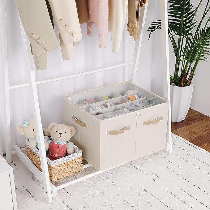 Shoe Organizer for Closet 2 Pack, Foldable Shoe Box - Image 6