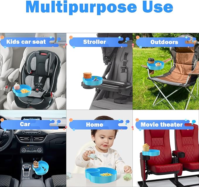 Kids Car Seat Tray, Travel Tray - Image 3