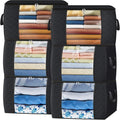 Fab totes 24 Gallons Clothes Storage, Foldable Thick Fabric Blanket Storage Bags by Fabtotes