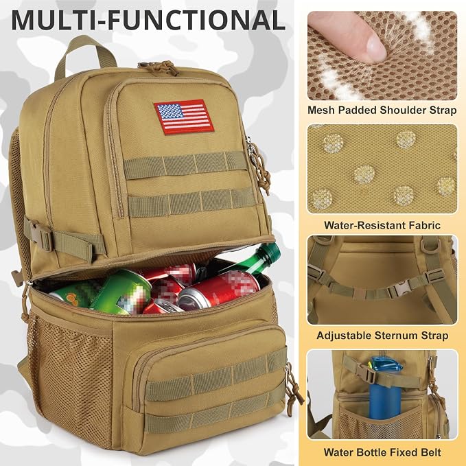 Tactical Double Deck Cooler Backpack - Image 5