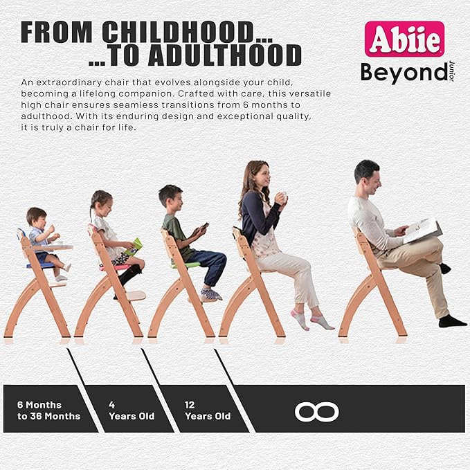 Abiie Beyond Junior Wooden High Chair - Image 4