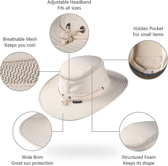 Cimarron Wide Brim Safari Sun Hat - Image 4